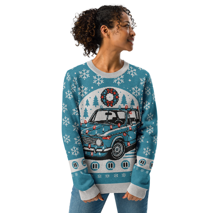 BMW 2002 Knitted Christmas Sweater in Blue!