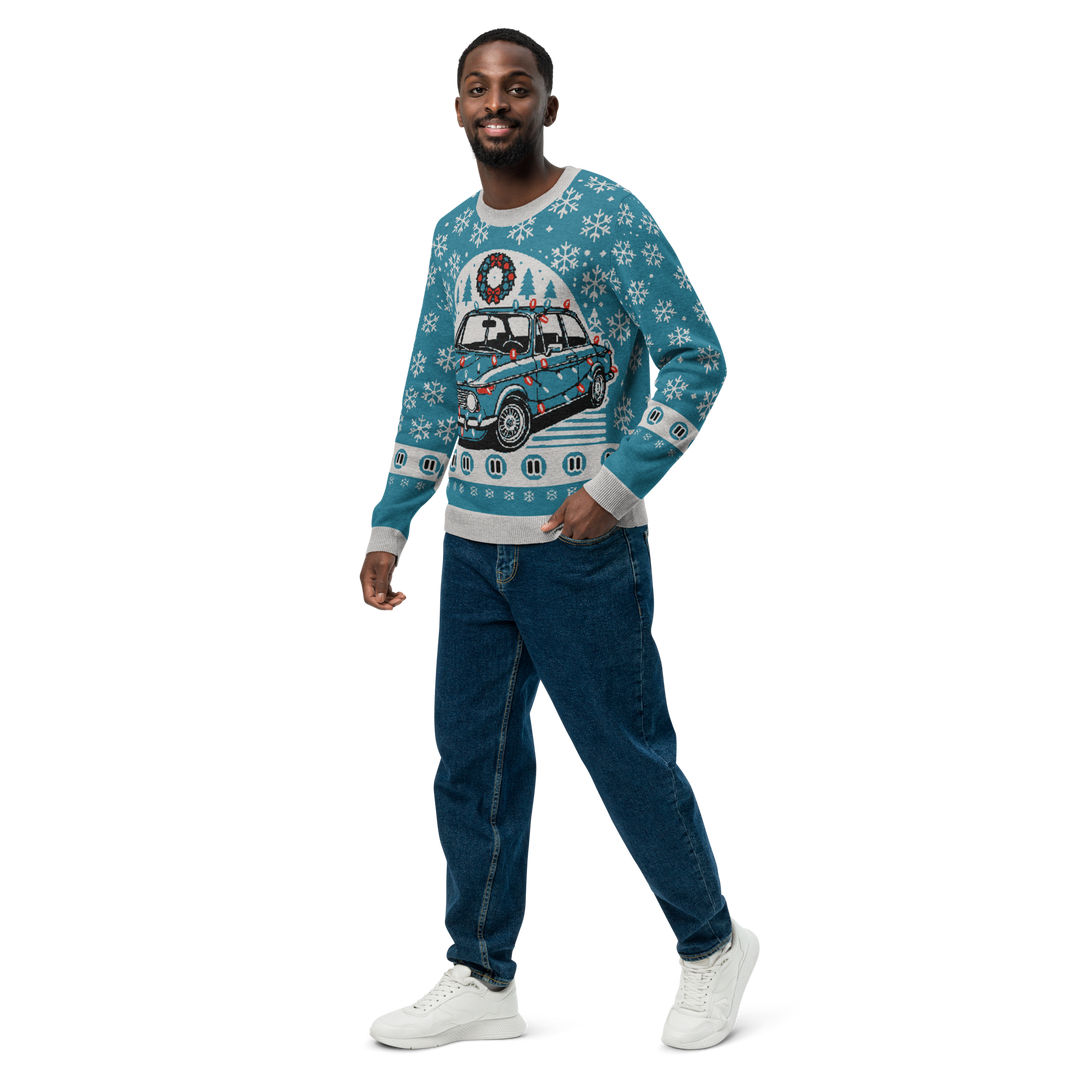 BMW 2002 Knitted Christmas Sweater in Blue!