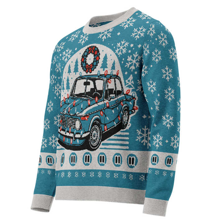 BMW 2002 Knitted Christmas Sweater in Blue!