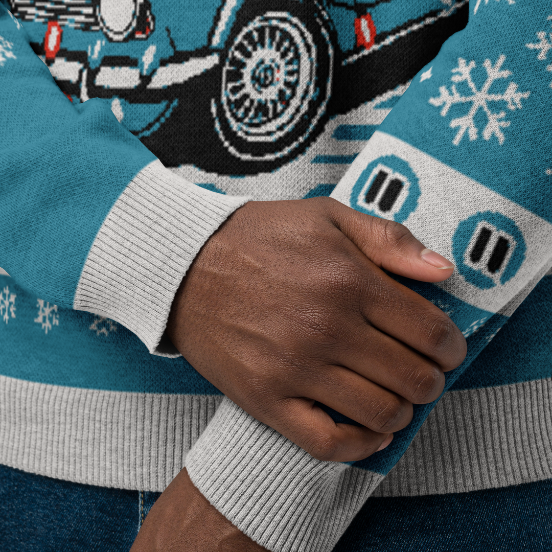 BMW 2002 Knitted Christmas Sweater in Blue!