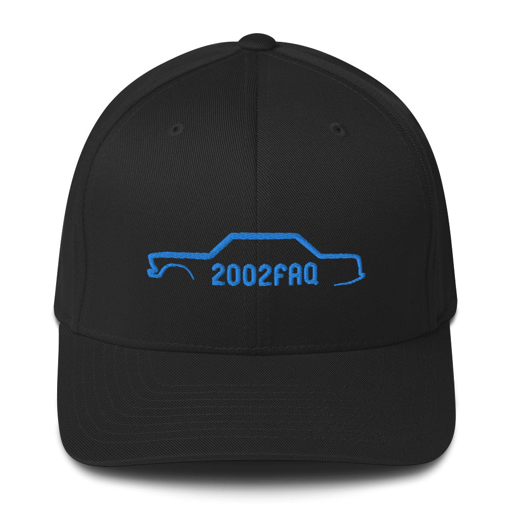 Custom BMW 2002 FAQ Flexfit Hat - Athletic Shape, Embroidered Silhouette