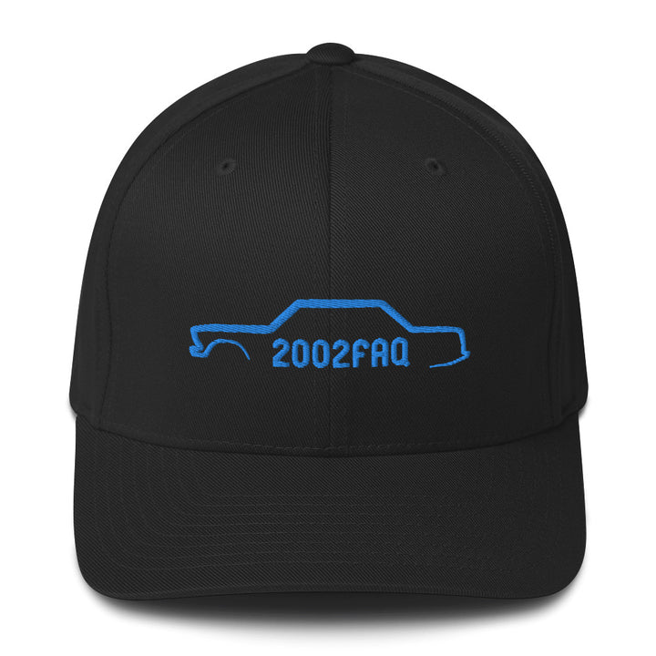 Custom BMW 2002 FAQ Flexfit Hat - Athletic Shape, Embroidered Silhouette