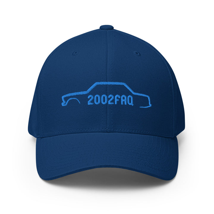 Custom BMW 2002 FAQ Flexfit Hat - Athletic Shape, Embroidered Silhouette