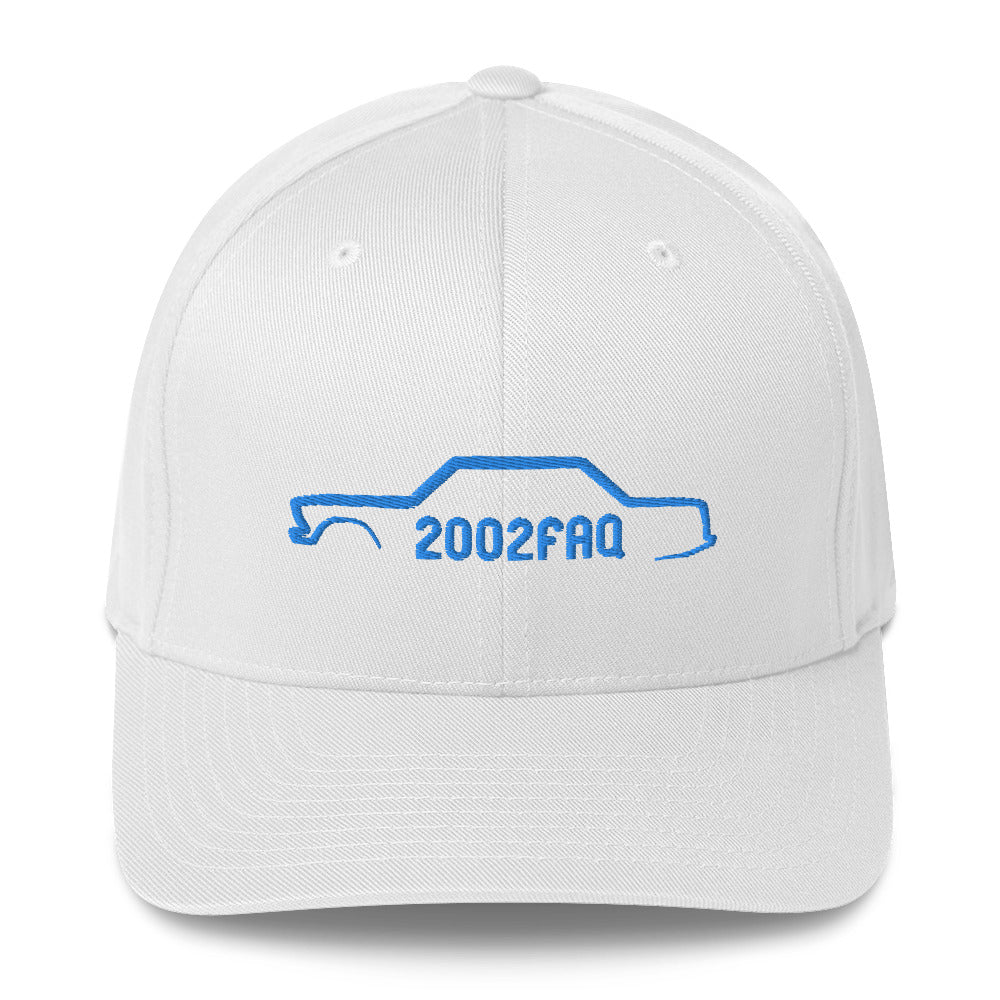 Custom BMW 2002 FAQ Flexfit Hat - Athletic Shape, Embroidered Silhouette