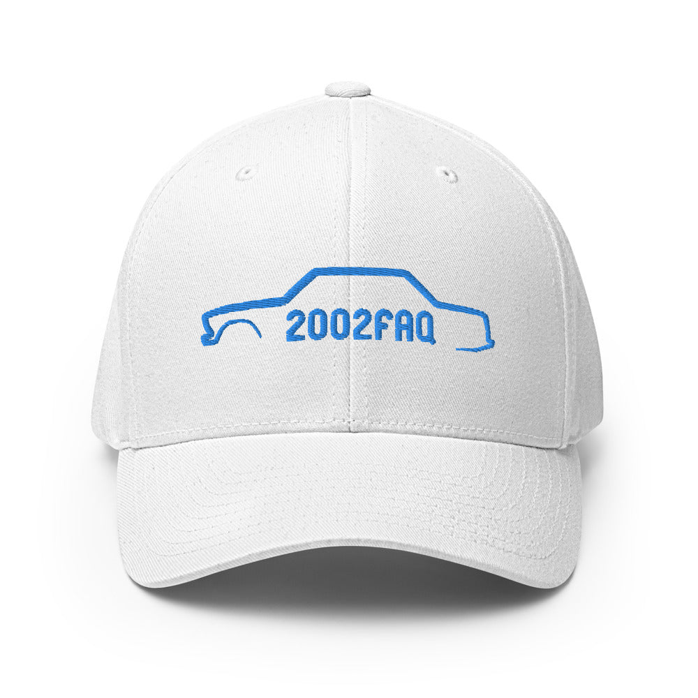Custom BMW 2002 FAQ Flexfit Hat - Athletic Shape, Embroidered Silhouette