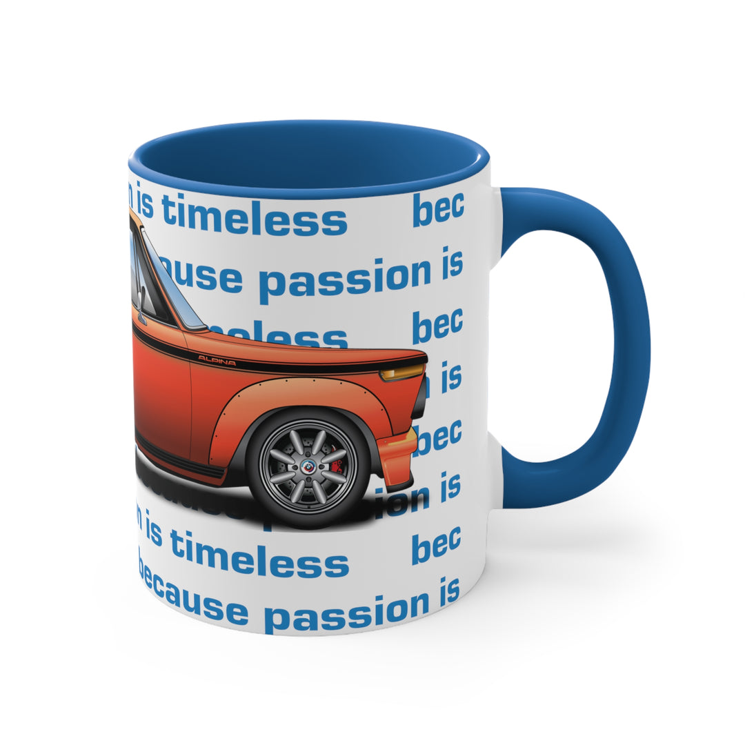 Alpina BMW 2002 Touring Ceramic Two-Tone Mug - 'because passion is timeless'