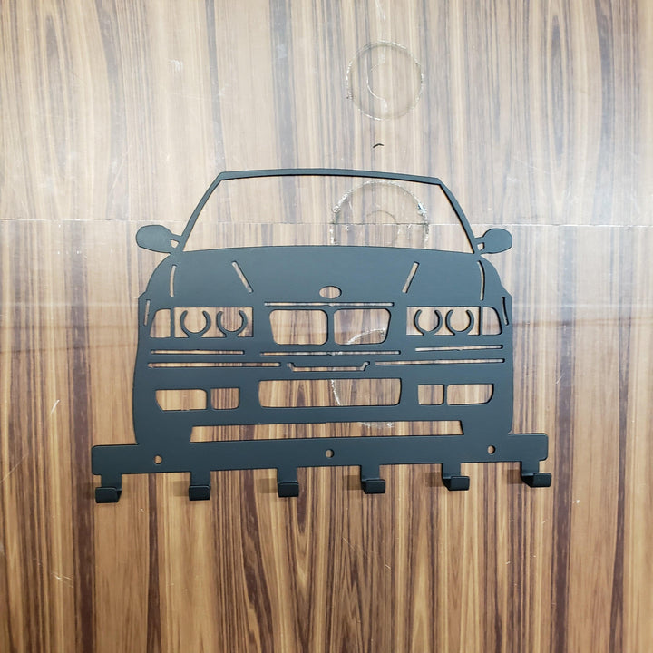 E36 M3 Key Hanger Steel Wall Mounted Key Rack – Classic BMW Organizer for Garage Entryway Office Car Lover Gift