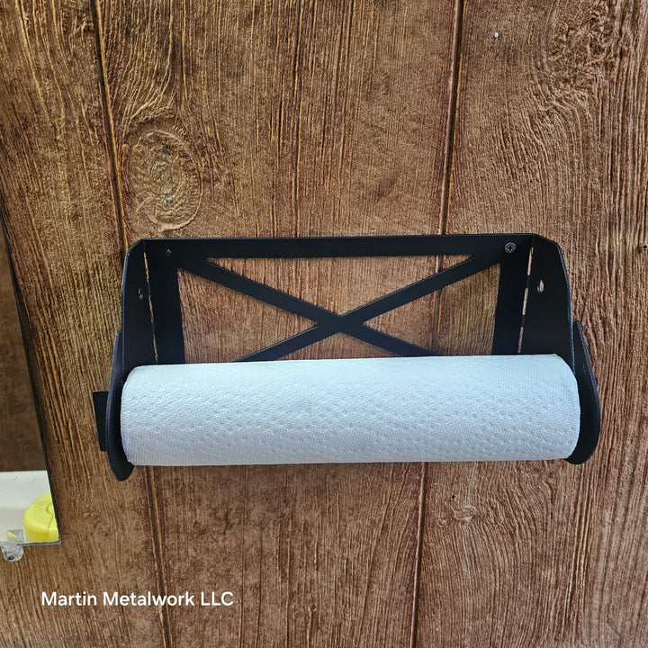 Steel Wall Mounted Paper Towel Holder – Fits Standard &amp; Oversized Rolls