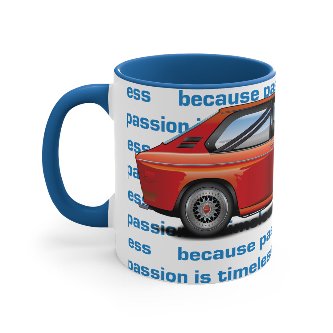 Wide Body BMW 2002 Touring Ceramic Two-Tone Mug - 'Because Passion is Timeless'