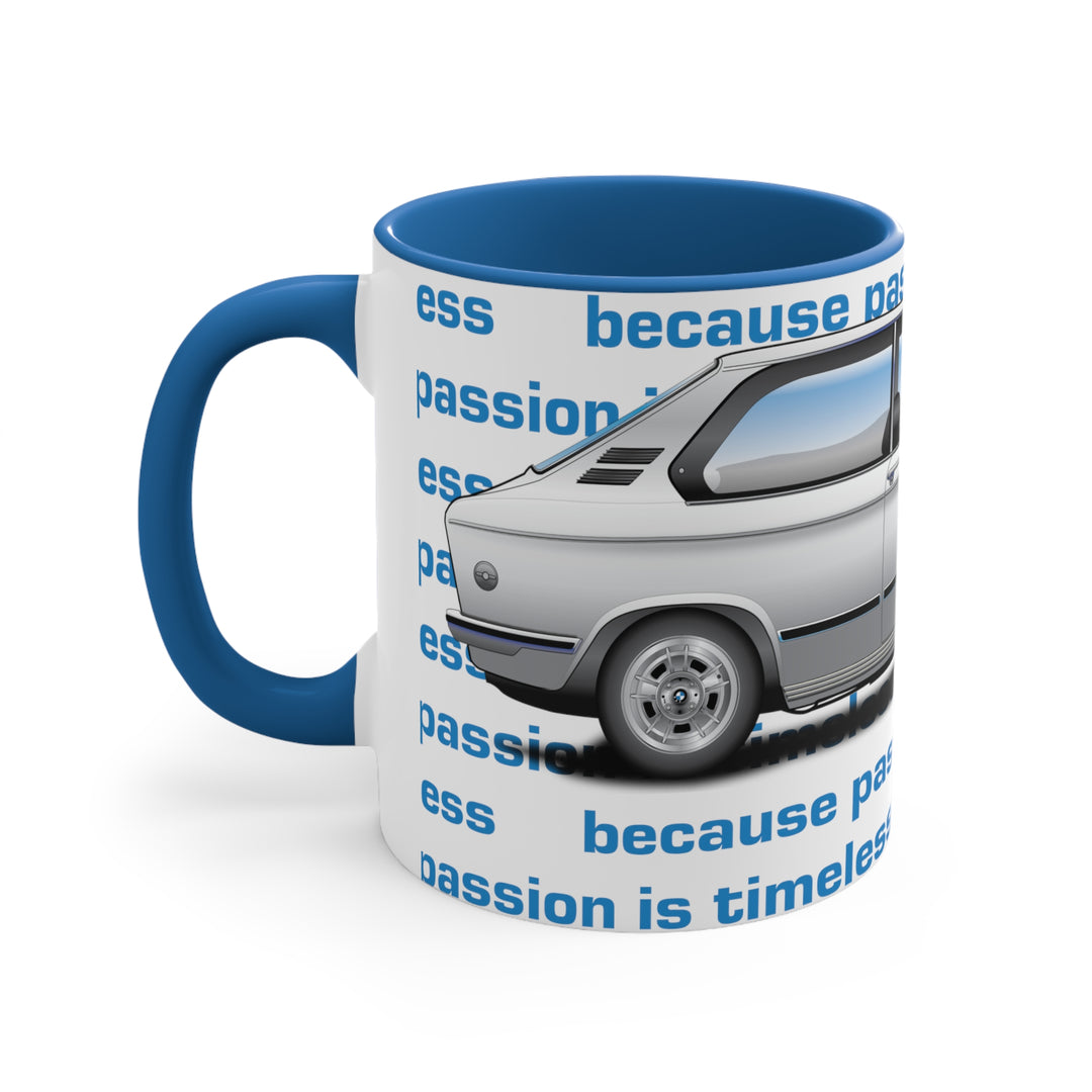 BMW 2002 Touring Ceramic Two-Tone Mug - 'Because Passion is Timeless'