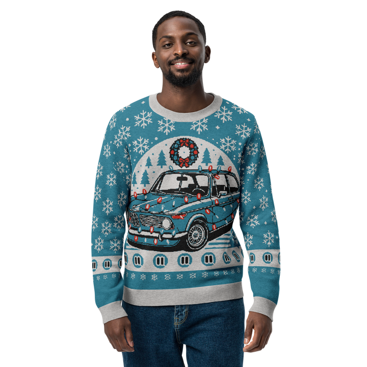 BMW 2002 Knitted Christmas Sweater in Blue!