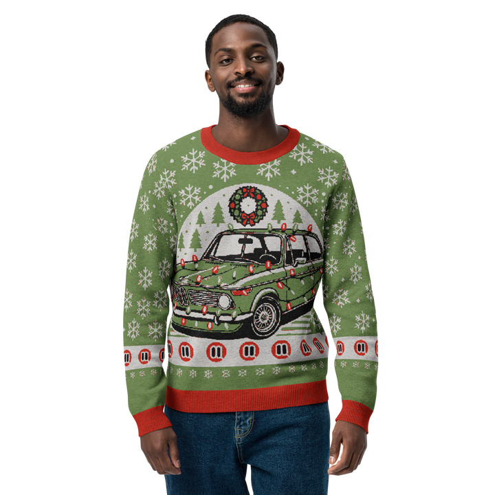 BMW 2002 Knitted Christmas Sweater in Green!