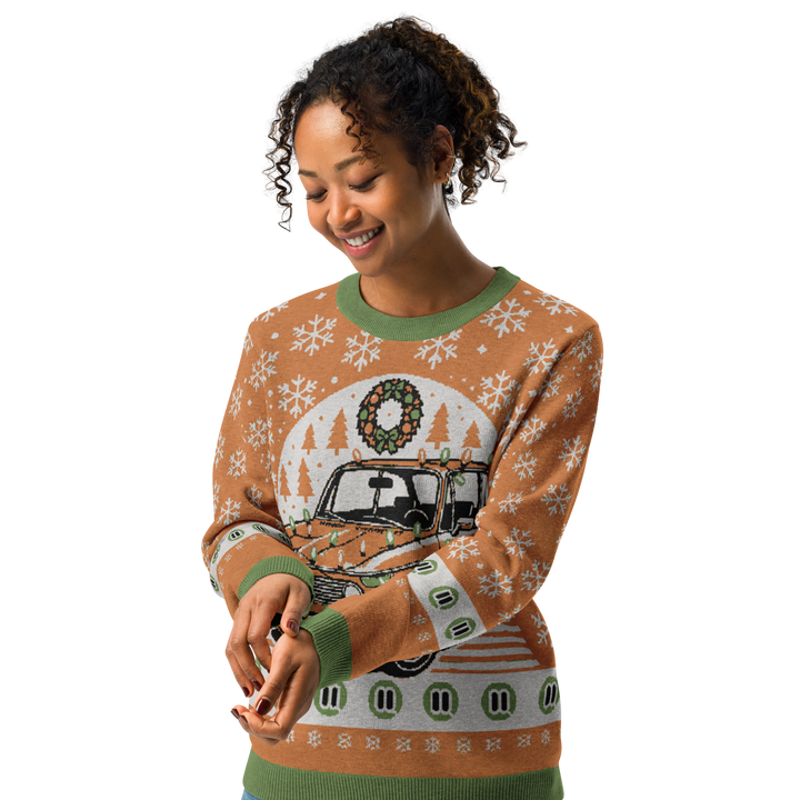 BMW 2002 Knitted Christmas Sweater in Orange!