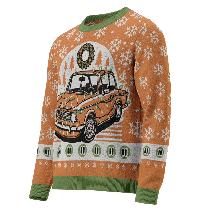 BMW 2002 Knitted Christmas Sweater in Orange! – 2002FAQ