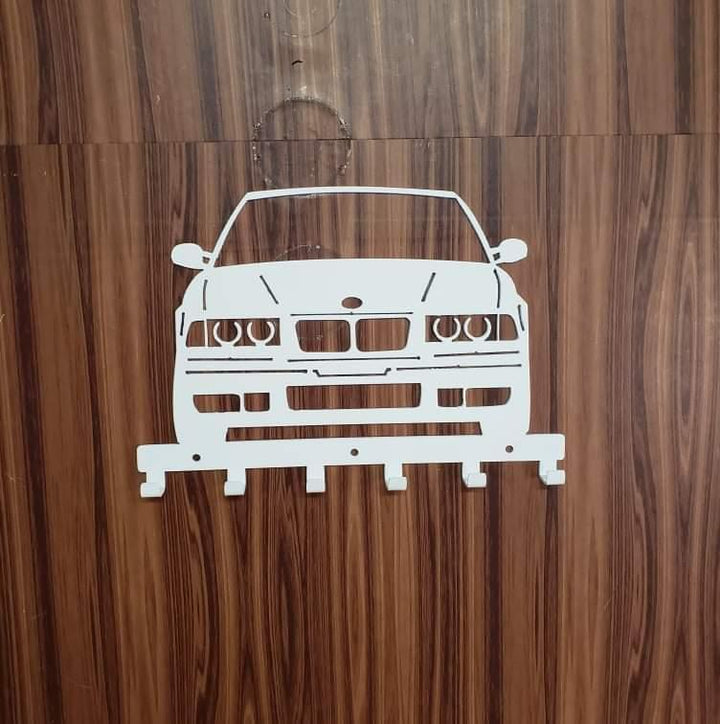 E36 M3 Key Hanger Steel Wall Mounted Key Rack – Classic BMW Organizer for Garage Entryway Office Car Lover Gift