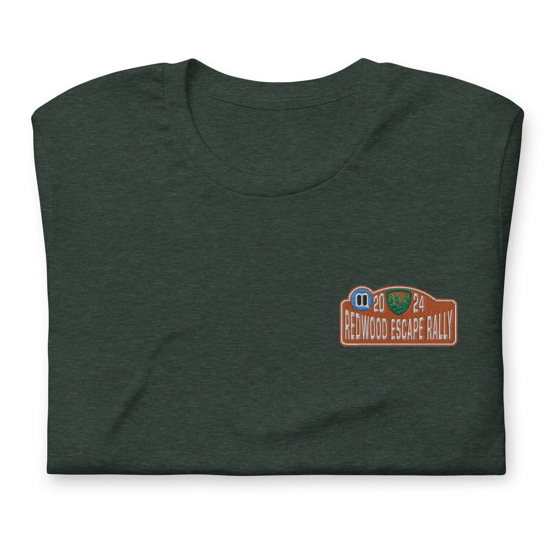 Redwood Escape Rally 2024 Embroidered T-Shirt