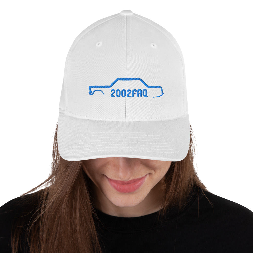 Custom BMW 2002 FAQ Flexfit Hat - Athletic Shape, Embroidered Silhouette