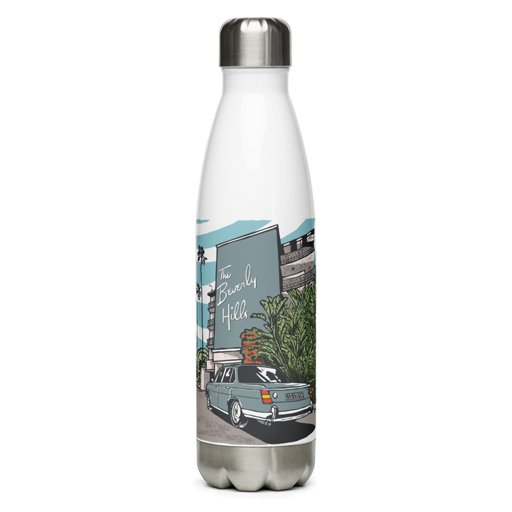 Beverly Hills Hotel BMW Neue Klasse 17oz Water Bottle - Stay Hydrated in Style