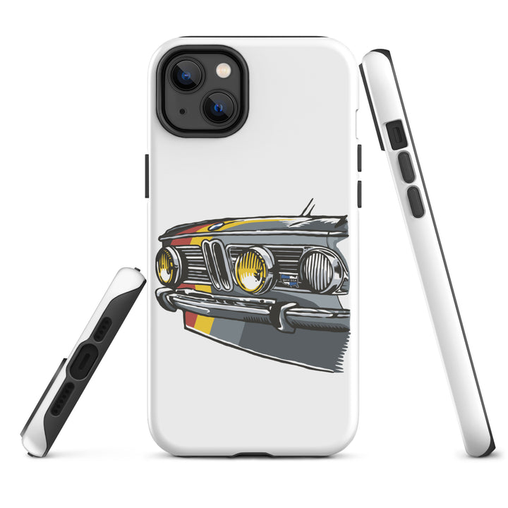 BMW 2002 with German Flag Color Stripes iPhone Case