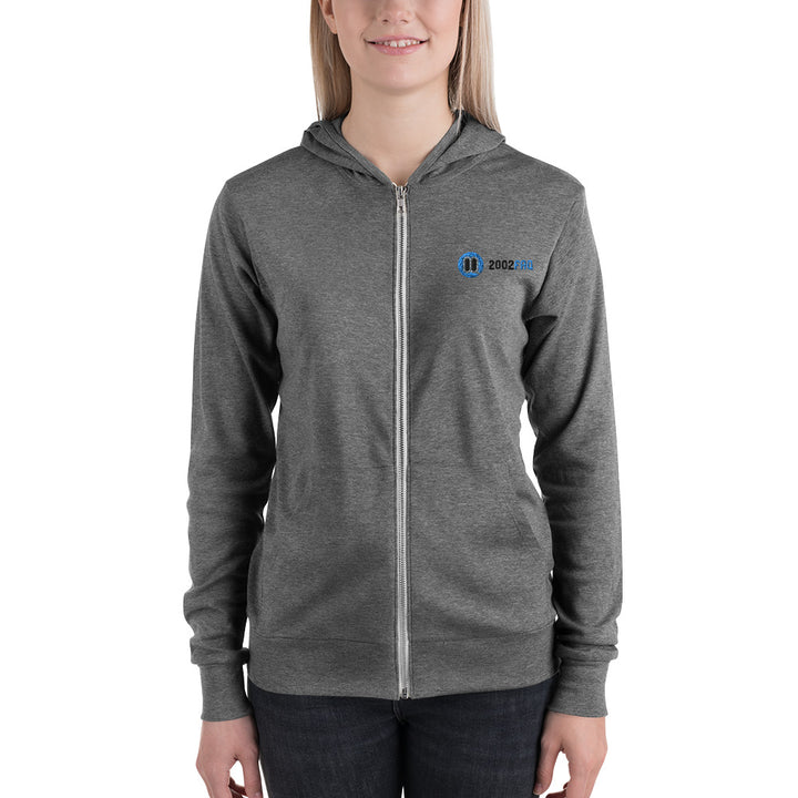 Rev Up Your Style with Our Embroidered BMW 2002 FAQ Zip-Up Hoodie!
