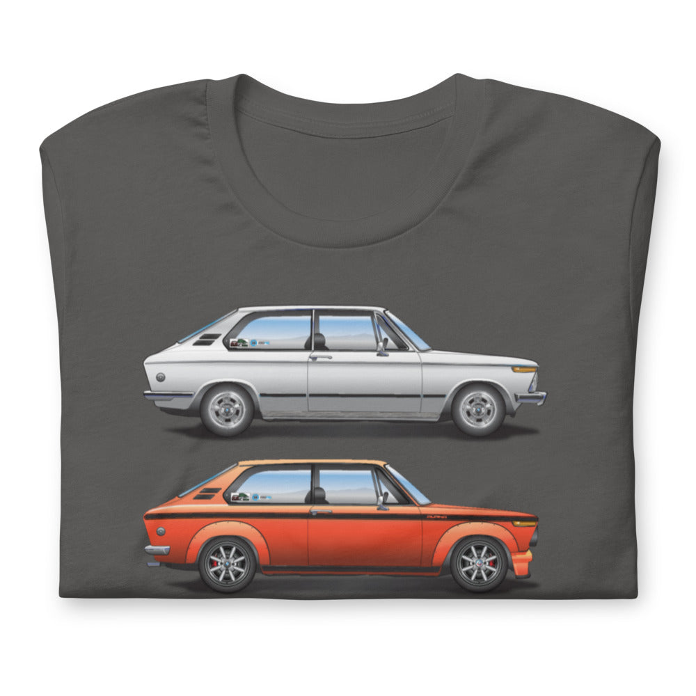 Custom BMW 2002 Touring T-Shirt with 3 Iconic Styles