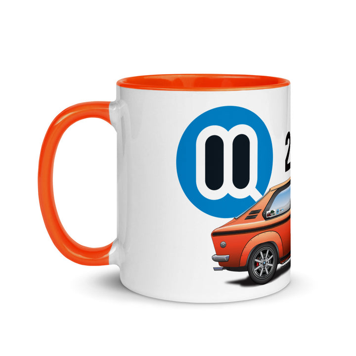 Custom Alpina BMW 2002 Touring Coffee Mug in Orange Color